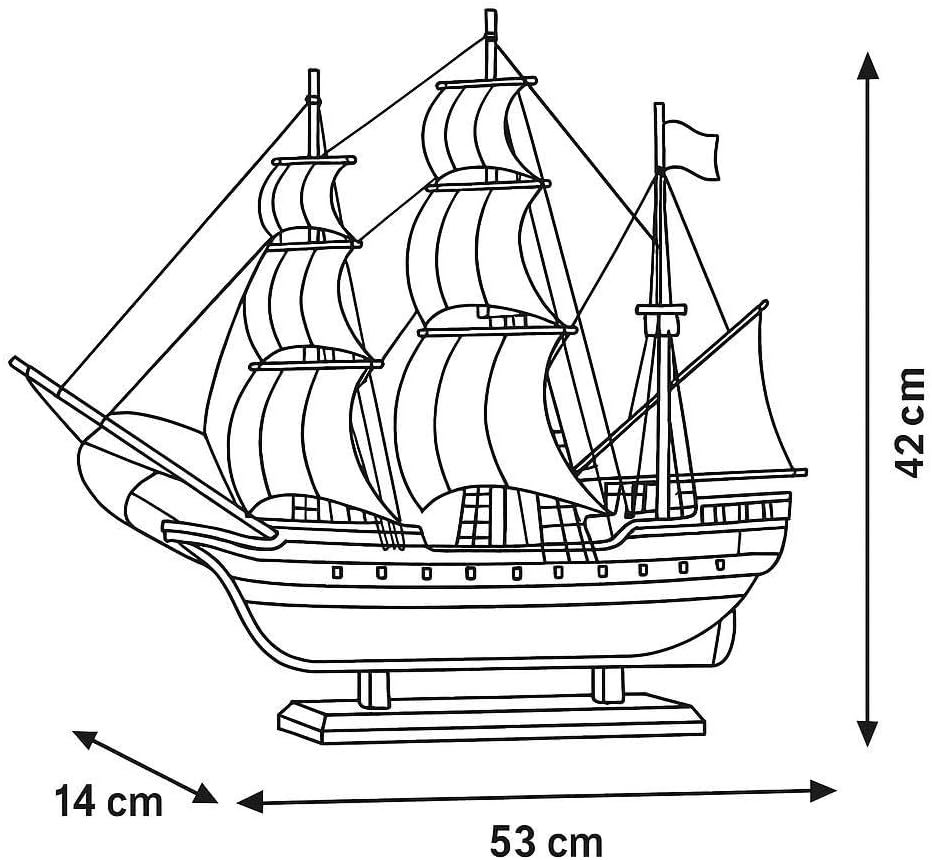 デンマーク海軍帆船「ユトランド」木製模型 帆船模型 223-337-006 帆船